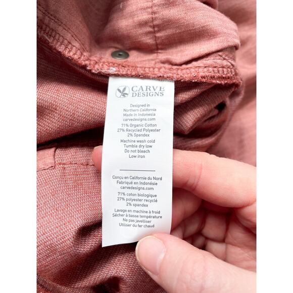 NWT Carve Designs Oahu 4" Shorts in Color Penny Size 16 - Picture 3 of 9